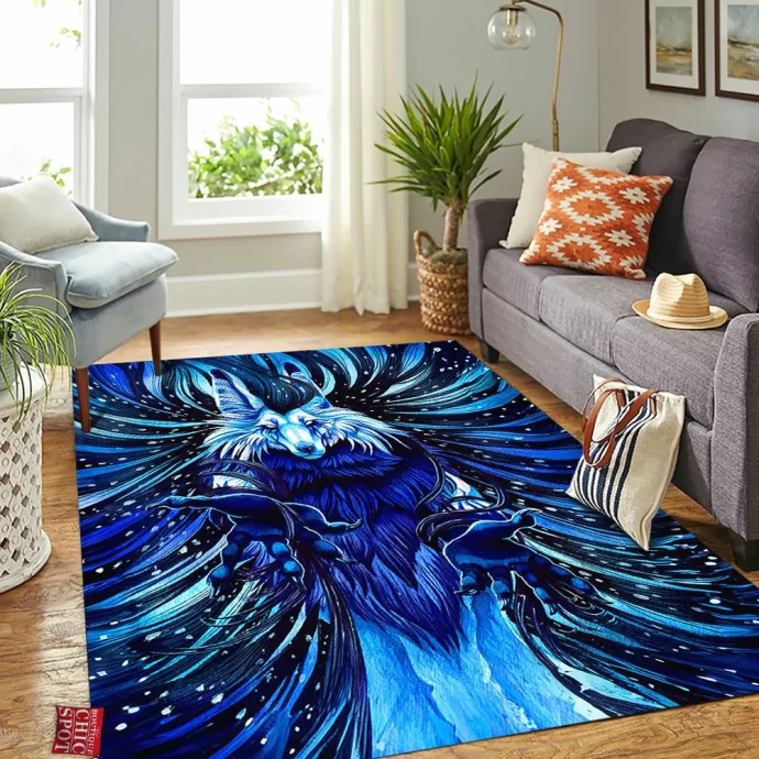 Magic Wolf Rectangle Rug