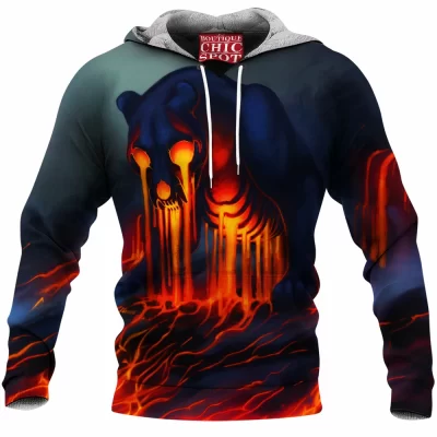 Leopard Fleece-Hoodie