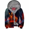 Leopard Zip-Fleece-Hoodie
