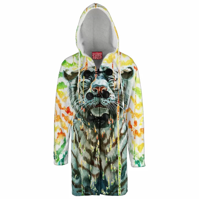 Tiger Hooded Cloak Coat