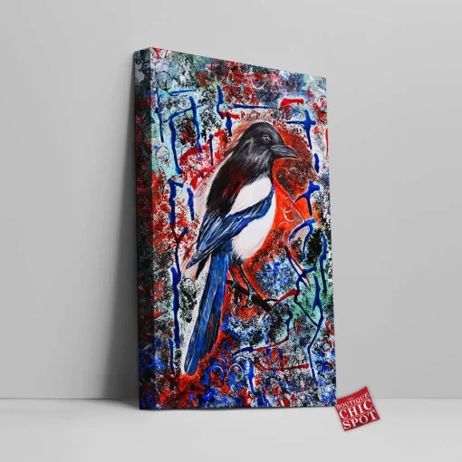 Magpie Canvas Wall Art