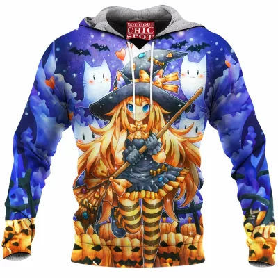 Halloween Fleece-Hoodie, Horror Fleece-Hoodie