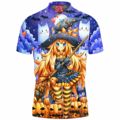 Halloween Polo Shirt, Horror Polo Shirt