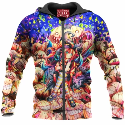 Halloween Zip-Hoodie, Horror Zip-Hoodie
