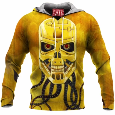 Sci-Fi Fleece-Hoodie, Terminator Fleece-Hoodie