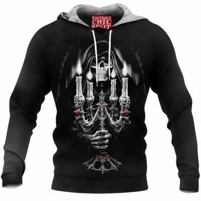 Halloween Fleece-Hoodie, Horror Fleece-Hoodie