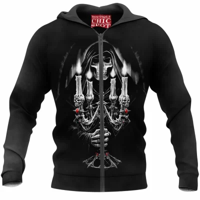 Halloween Zip-Hoodie, Horror Zip-Hoodie