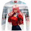 Zero Two Sweatshirt, Anime Sweatshirt, Darling in the Franxx Sweatshirt
