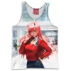Anime Tank-Top, Darling in the Franxx Tank-Top, Zero Two Tank-Top