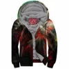 Abstract Zip-Fleece-Hoodie