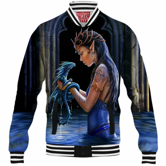 Water Dragon Baseball Jacket