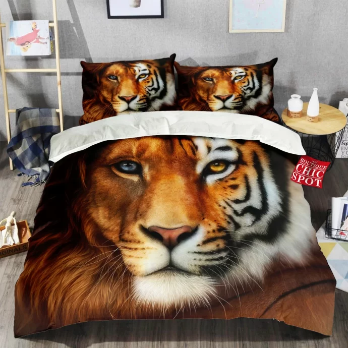 Lion And Tiger Bedding Set