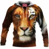 Lion Fleece-Hoodie, Tiger Fleece-Hoodie