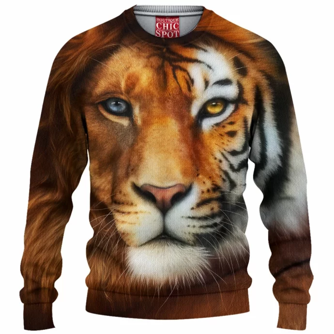 Lion And Tiger Knitted Sweater