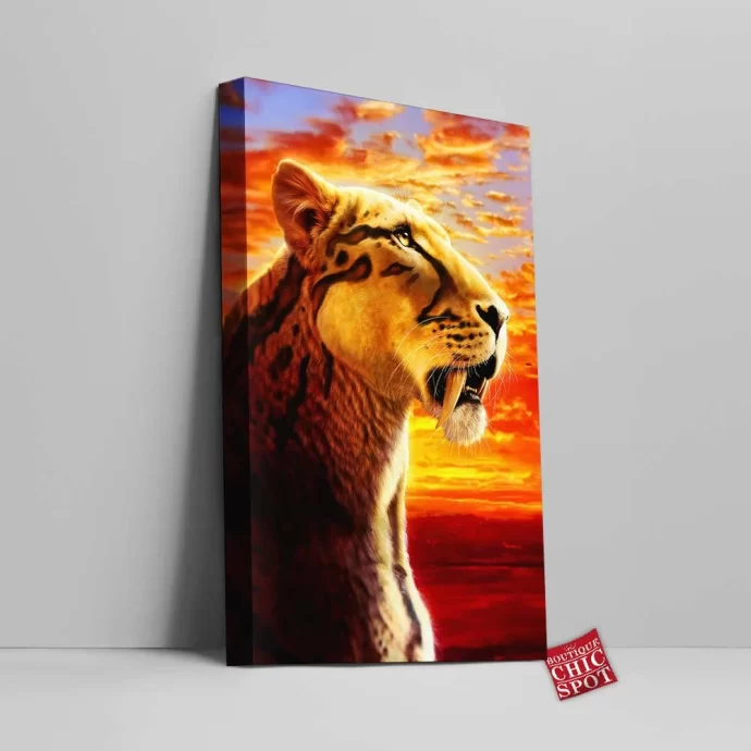 Sabertooth Canvas Wall Art