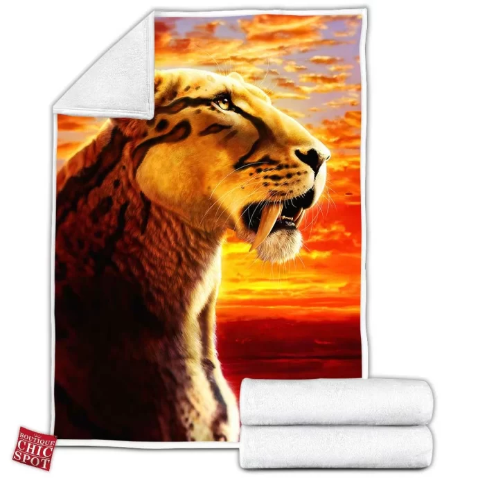 Sabertooth Fleece Blanket