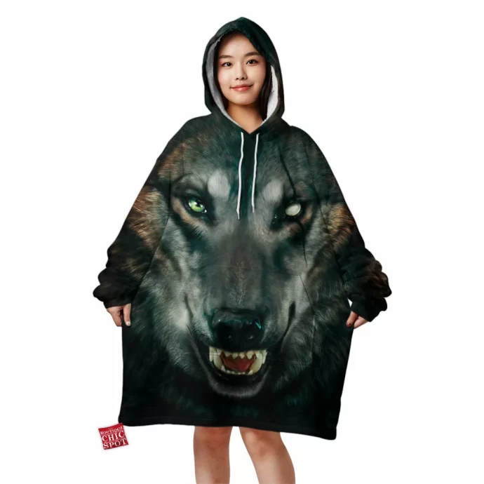 Hunger Wolf Blanket Hoodie