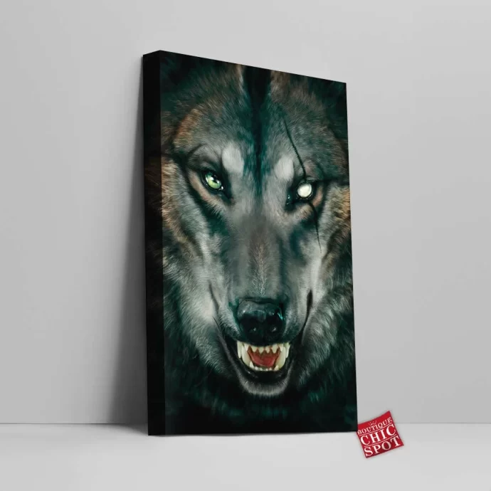 Hunger Wolf Canvas Wall Art