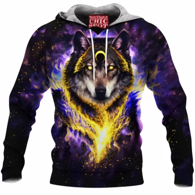 Wolf Fleece-Hoodie