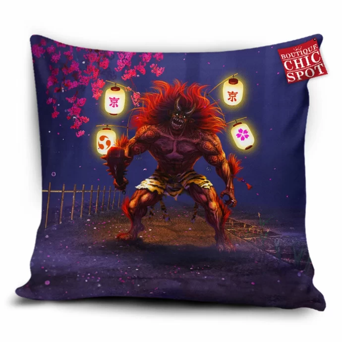 Lantern Oni Pillow Cover