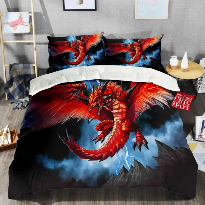 Red Dragon Bedding Set