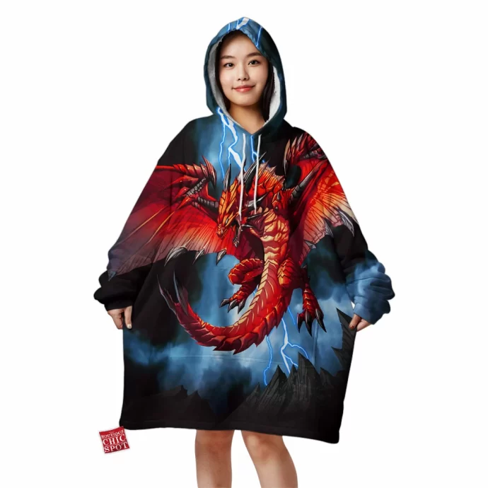 Red Dragon Blanket Hoodie