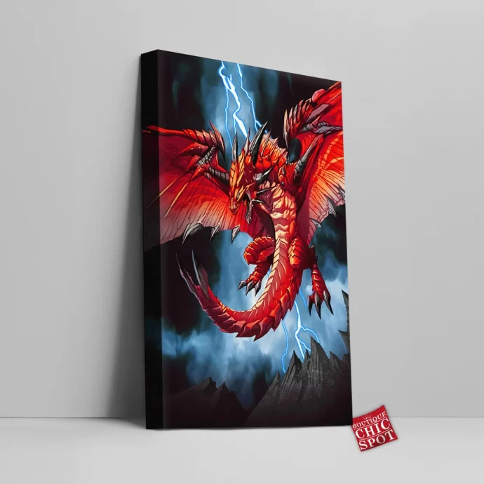 Red Dragon Canvas Wall Art