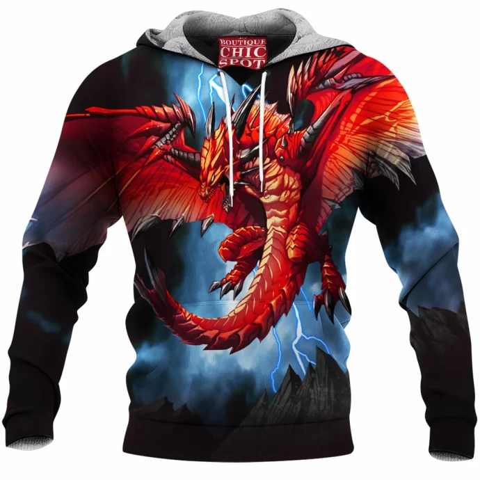 Red Dragon Fleece Hoodie