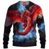 Red Dragon Knitted Sweater