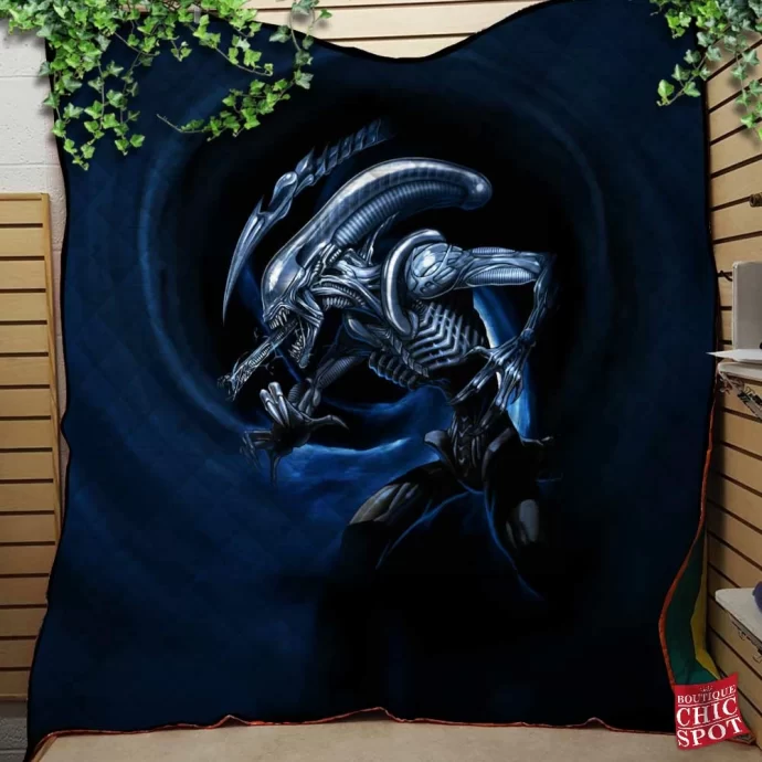 Alien Quilt Blanket