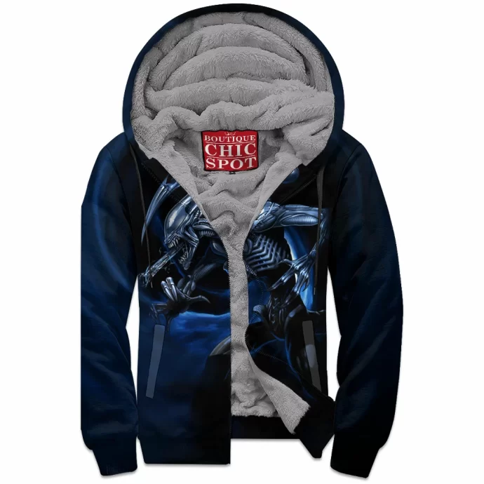 Alien Zip Fleece Hoodie