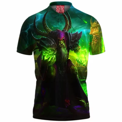 Game Polo Shirt, Gul'dan Polo Shirt, Dota Polo Shirt, Warcraft Polo Shirt