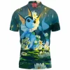 Anime Polo Shirt, Vaporeon Polo Shirt, Pokemon Polo Shirt