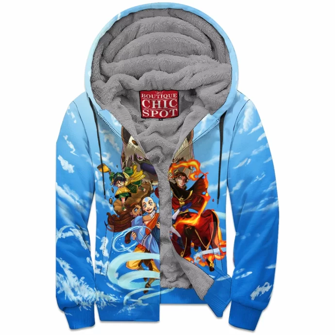 Avatar The Last Airbender Zip Fleece Hoodie