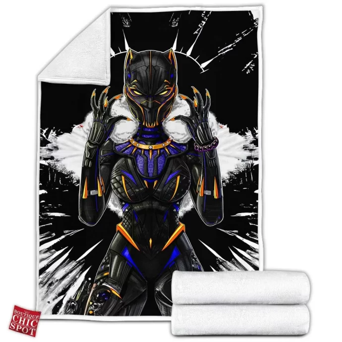 Shuri Mask Black Panther Icon Fleece Blanket