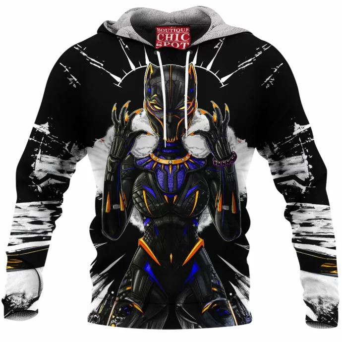 Shuri Mask Black Panther Icon Fleece Hoodie