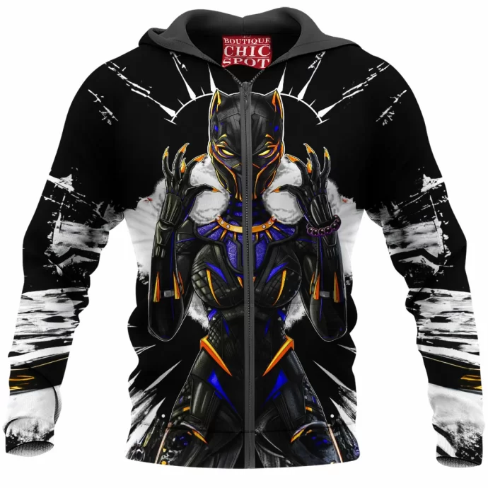 Shuri Mask Black Panther Icon Zip Hoodie