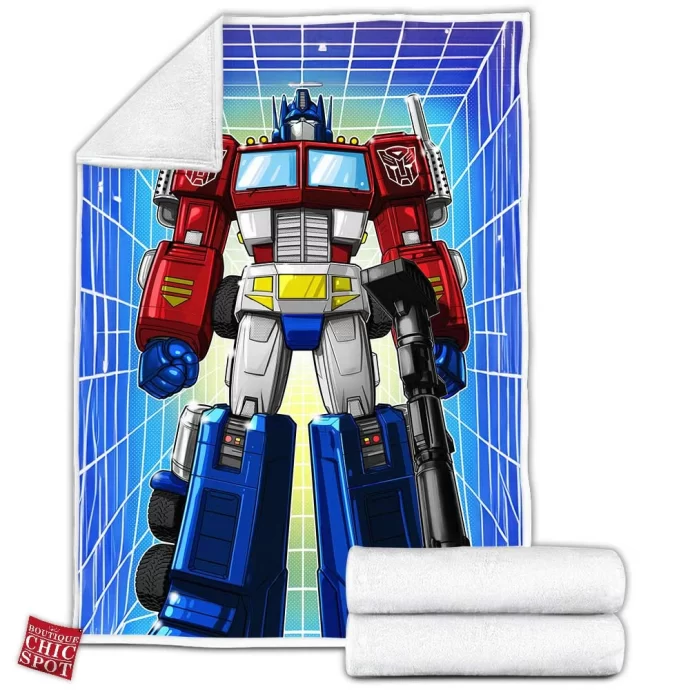 Optimus Prime Fleece Blanket