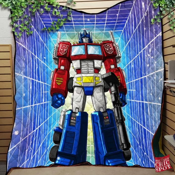 Optimus Prime Quilt Blanket