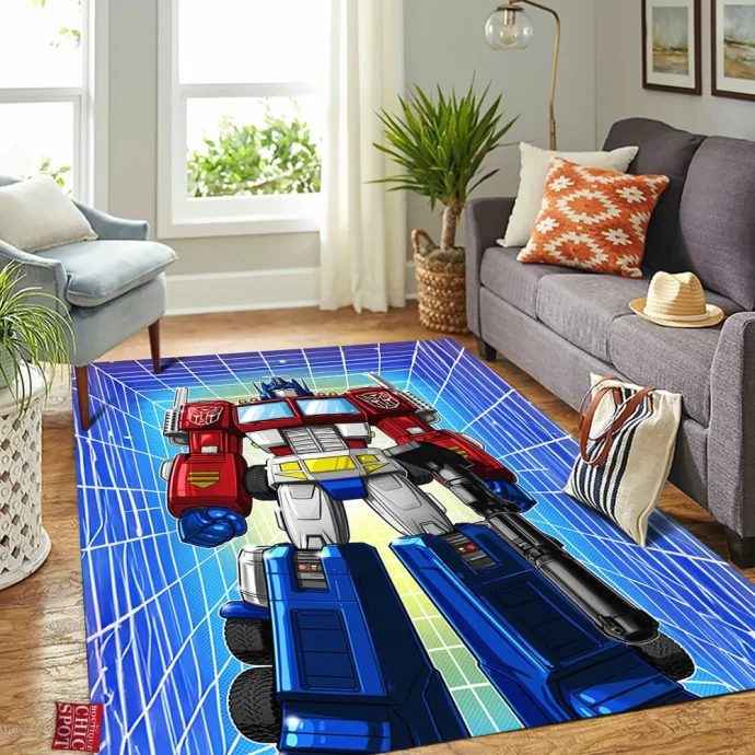 Optimus Prime Rectangle Rug