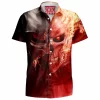 Comic Hawaiian-Shirt, Darth Vader Hawaiian-Shirt, Ghost Rider Hawaiian-Shirt, Sci-Fi Hawaiian-Shirt, Star Wars Hawaiian-Shirt