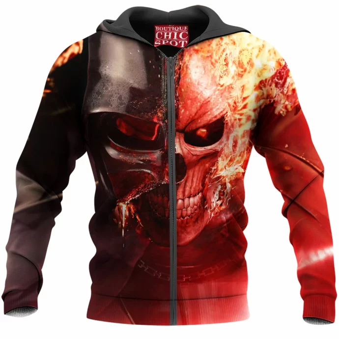 Vader Ghost Rider Zip Hoodie