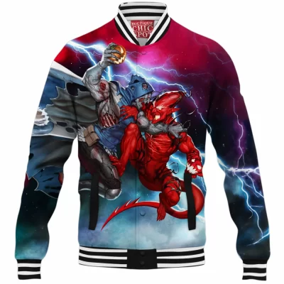 Comic Baseball-Jacket, Red Goblin Baseball-Jacket