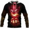 Comic Fleece-Hoodie, Red Goblin Fleece-Hoodie