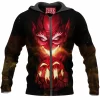 Comic Zip-Hoodie, Red Goblin Zip-Hoodie