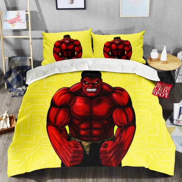 Red Hulk Bedding Set