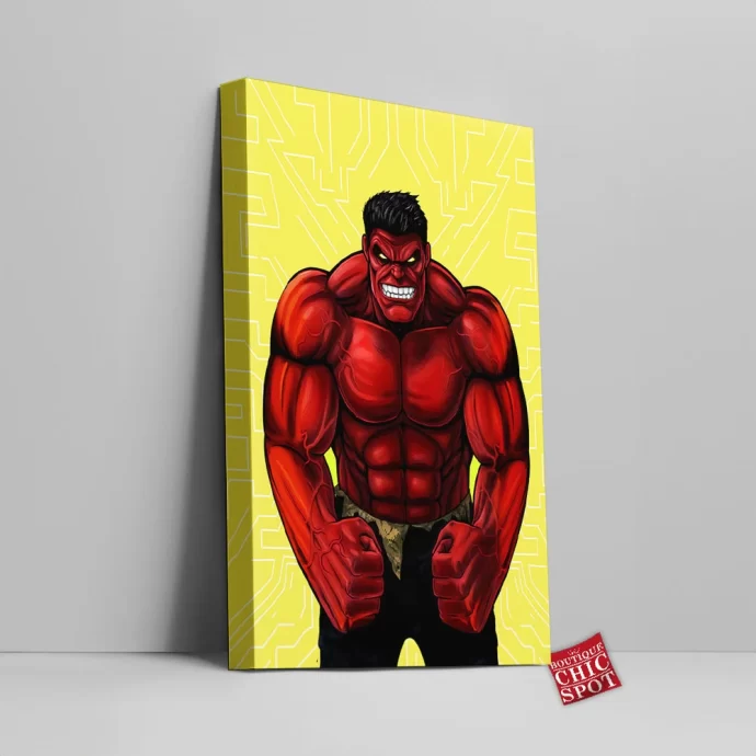 Red Hulk Canvas Wall Art