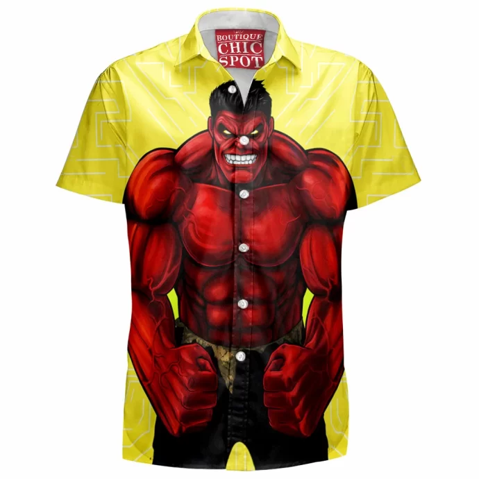 Red Hulk Hawaiian Shirt