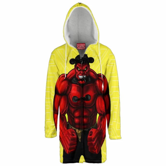 Red Hulk Hooded Cloak Coat