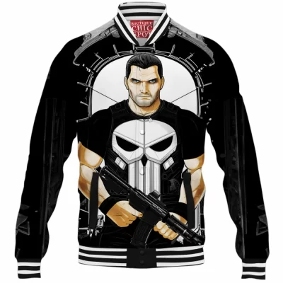 Comic Baseball-Jacket, Punisher Baseball-Jacket